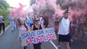 peaceful epping protest